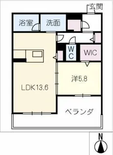 セリシール ビジュ【1階】の間取り