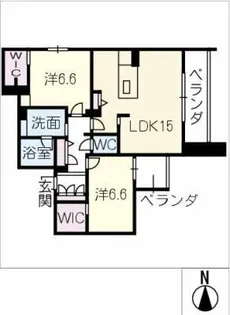 セリシール ビジュ【2階】の間取り