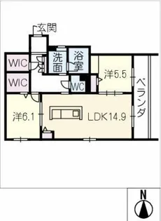 セリシール ビジュ【2階】の間取り