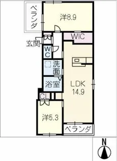 BASE富岳【3階】の間取り