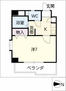 エクセレント光栄【1階】の間取り