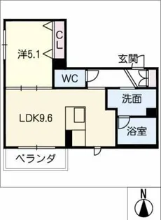 シャロウ本町【2階】の間取り