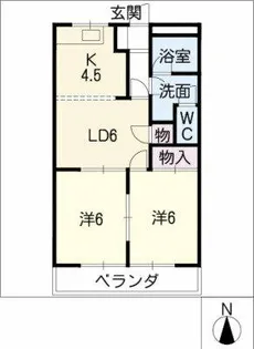 グリーンガーデン立込【3階】の間取り