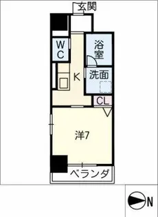 アクアコート大曽根【4階】の間取り