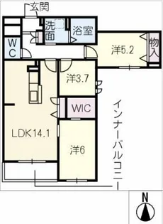 Radiant【3階】の間取り