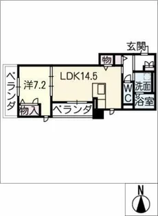 GATEWAY中村公園【2階】の間取り
