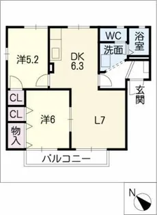 ファミール【2階】の間取り
