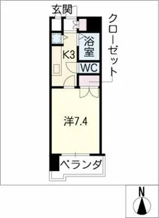 リエス伏見【9階】の間取り