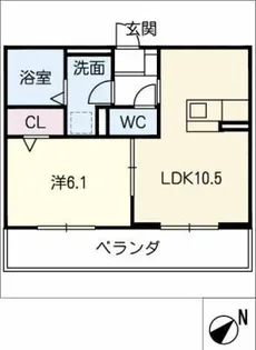 フレサ-ジュ・T【3階】の間取り