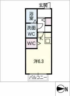 セイントフォー【2階】の間取り