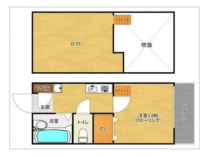 ファミール井尻南II【2階】の間取り
