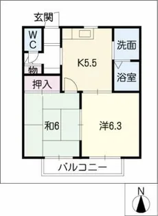 カーサディアス11【1階】の間取り
