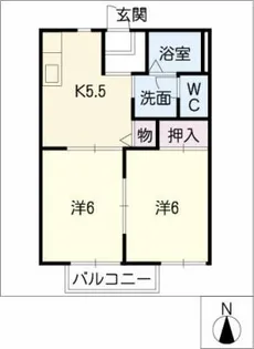 ハウスガーデニア【2階】の間取り
