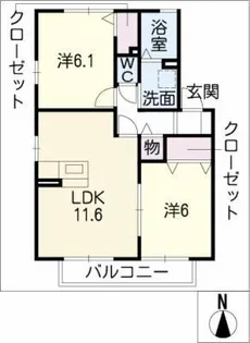 アネックス 南棟【2階】の間取り