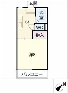 ジュネスひかり A棟【2階】の間取り