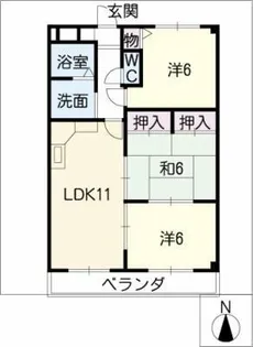 ハイム御器所【6階】の間取り