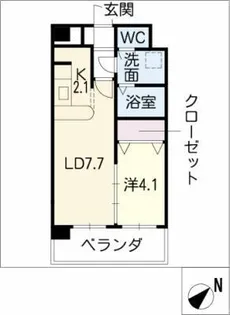 ネオシティフレクサス【3階】の間取り