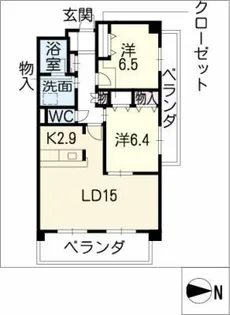 River Side【4階】の間取り