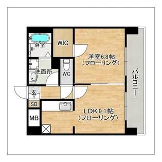 ロイヤルステージ吉塚【1007号室】の間取り