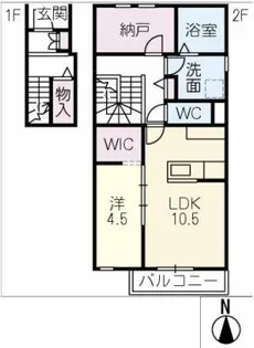 仮)守山区守山三丁目新築計画B【2階】の間取り