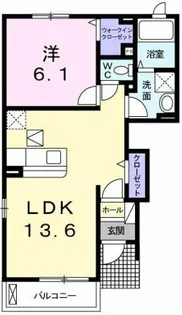 コンフォートⅡ【101号室】の間取り
