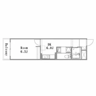 都マンション【103号室】の間取り