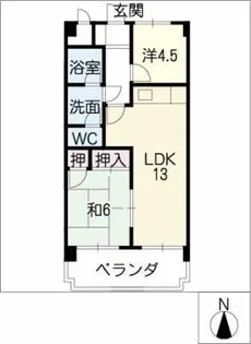 THE FIRST平針【4階】の間取り