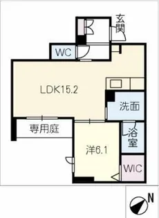 リボーンKKR【1階】の間取り