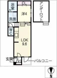 L’etoile(レトワール)川名【1階】の間取り