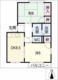 パークタウン朝宮【1階】の間取り