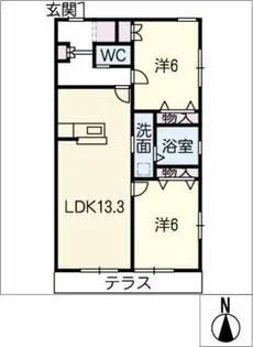 フェリーチェ・M【1階】の間取り