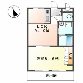 ルミナスハイム【1階】の間取り
