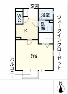 ウエストベル【1階】の間取り