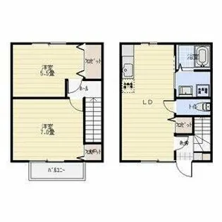 グリーン尾関【A号室】の間取り