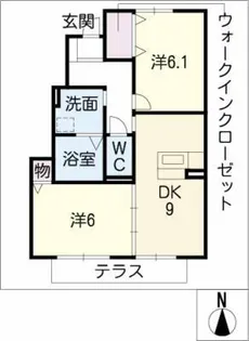 ベリー アニマーレ【1階】の間取り