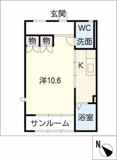 エンゼルコート花咲Ⅰ【1階】の間取り