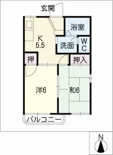 フレグランス華【1階】の間取り