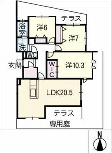 Oak Villa【1階】の間取り