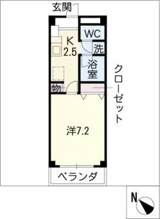 アドフレックス杁ヶ池【1階】の間取り