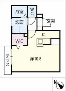 西畑サニースクエア【1階】の間取り
