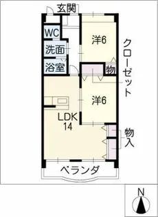グランデージKT【1階】の間取り