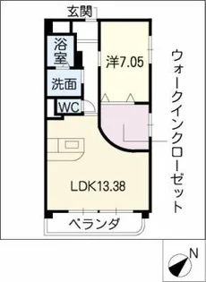 アルカディア【1階】の間取り
