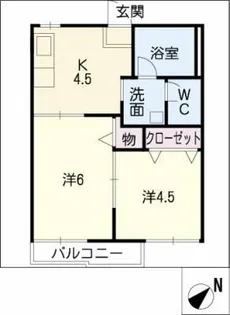 コーポ城西【2階】の間取り