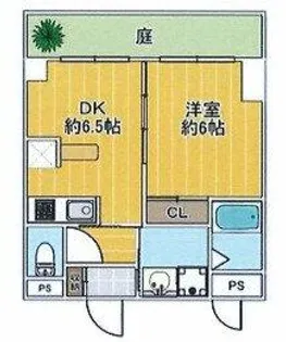 大阪府堺市中区大野芝町【マンション】の間取り