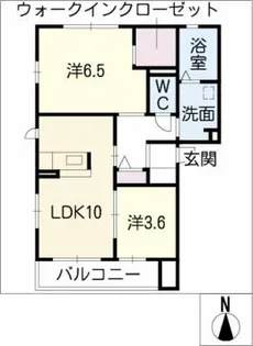 FOUR SEASONS A【2階】の間取り