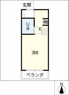 アーバンハイツ青山【1階】の間取り