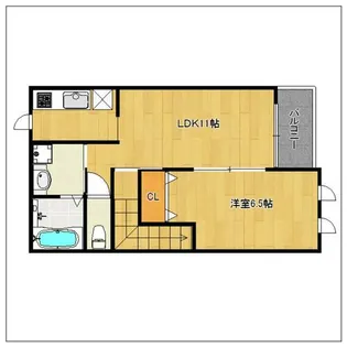 ヴィラセントラル二日市【202号室】の間取り