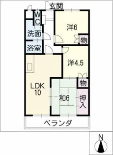 グレイシャス楠西【3階】の間取り