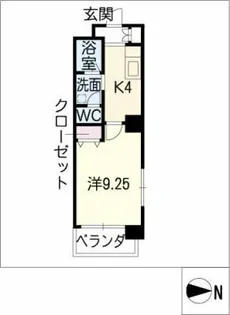 ラヴィレーヌ金山【5階】の間取り