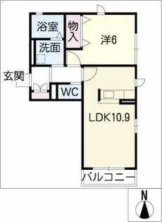 DEAR COURT・MY B棟【2階】の間取り